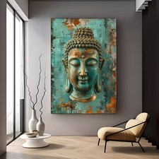 Leinwanddruck  Buddha Wohnbild Wandbild Meditation Deko Bild Wohnzimmer Loft