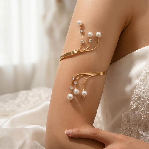 Perle diamant 14k - perle, gelbgold
