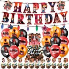 Stranger Things Kind Geburtstags Party Dekor Set mit Banner Ballon Tortenaufsatz