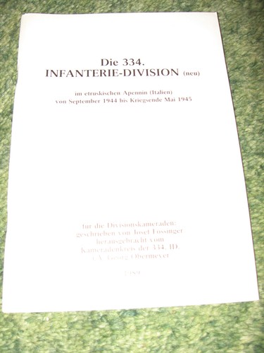 Die 334 infanterie division - `die, 334.