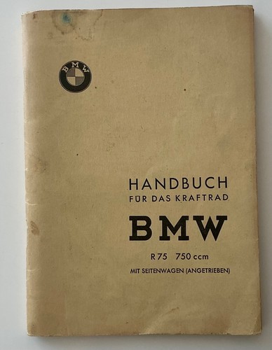 Bmw handbuch r75 mit - r75,