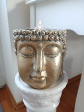 Goldener Buddha Kopf Buddha Teelichthalter Buddha pflanzenhalter