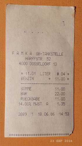 80er quittung famka - 80er,