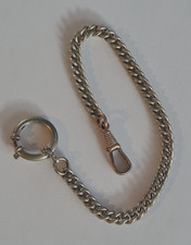 alte Taschenuhrkette Uhrenkette - silbern - 17,97gr - Nachlass