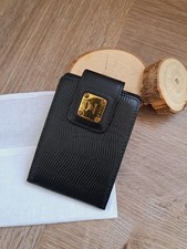 Kartenetui MCM Schwarz Leder Vintage 