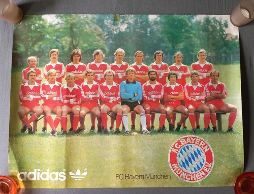 Altes bayern adidas poster - bayern,