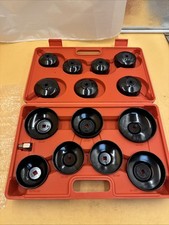 Ölfilterschlüssel Set Ölfilterkappenschlüssel Satz Ölfilterkappen Werkzeug 15tlg