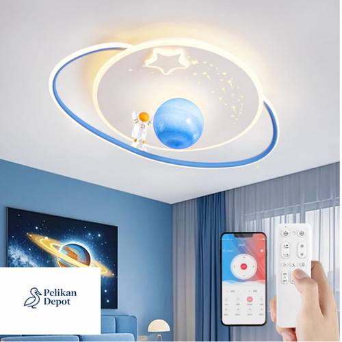 Led deckenlampe astronaut mond - led,