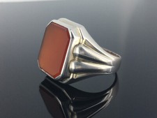 vintage Herren Ring braun