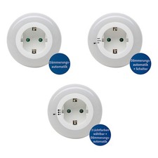 LED Nachtlicht Steckdose Sensor Zwischenstecker Nachtlampe Nachtleuchte Kopp