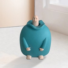 lächelnde Mittelfinger Figur