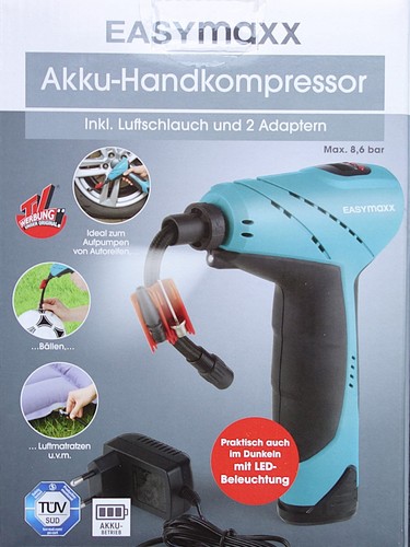Easymaxx akku handkompressor - easymaxx, akku-handkompressor