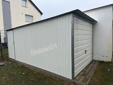 Blechgarage 3x6m Pultdach Fertiggarage Stahlgarage inkl.Lieferung und Aufbau