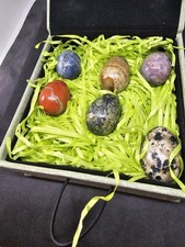 Edelstein Eier Set 6Stück,in