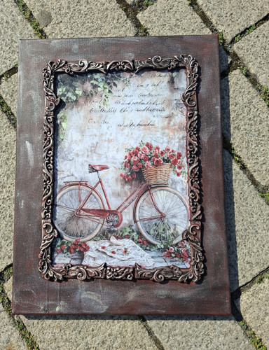 Wandbild fahrrad - wandbild, &