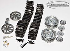 HENG LONG PANZER 1:16 PANZER 3 III METALLKETTEN KETTEN SET SCHWARZ + RÄDER