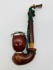 Else Bruyere Holzpfeife beraucht mit Abdeckkappe Handarbeit geschnitzt