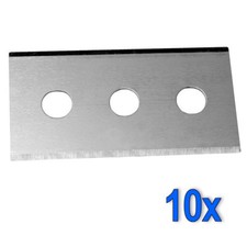 10 Klingen Ersatzkingen für Kochfeldschaber Glasschaber Ceranfeldschaber Schaber