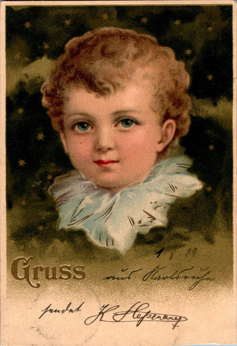Kind kinder gesicht - ak,