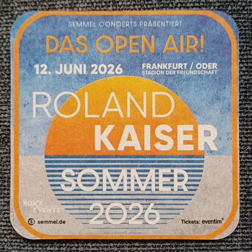 Bierdeckel roland kaiser - roland,