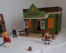 Playmobil Westernstadt Sheriff Saloon Fort Waffen Cowboy Indianer Weihnacht FILM