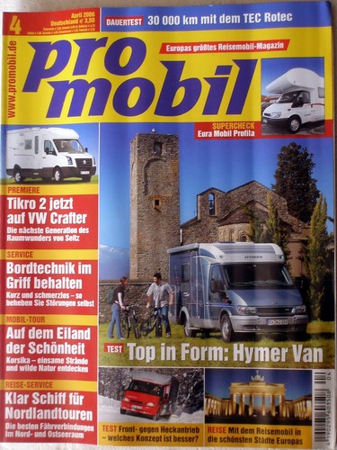Pro mobil hymer van eura - mobil, 4-06+hymer