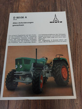 Original Prospekt Deutz 90 06 A Allrad Traktor Schlepper