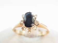 Schöner Saphir Diamant Ring