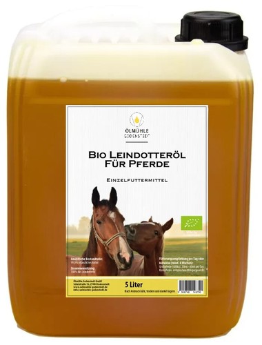 Bio leindotteröl für pferde - bio,