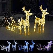 LED Rentier mit Schlitten