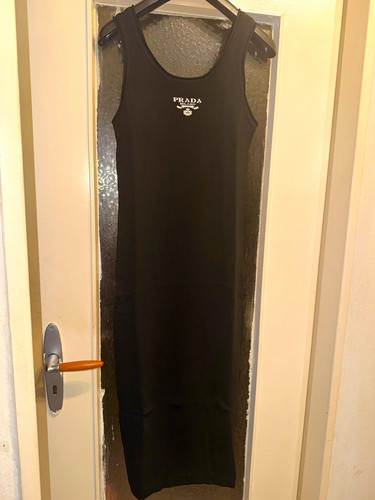 Prada damen maxikleid schwarz - damen,