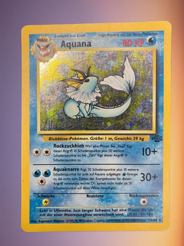 Pokémon karte aquana - pokémon, holo