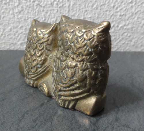 Massiv schwer metall eulen - eulen, uhu