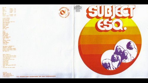 Subject esq - ),