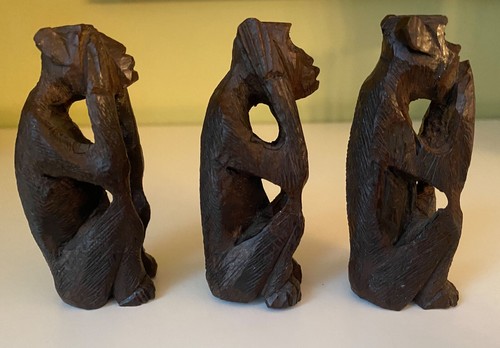 Drei kleine affen holz - kleine,
