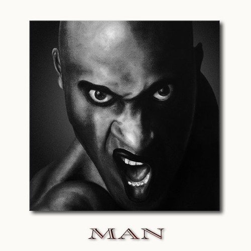 Man leinwandbild kunst - leinwandbild,