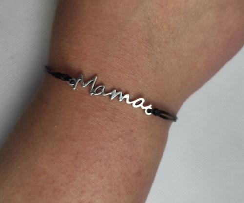 Armband schwarz mama liebe - armband,