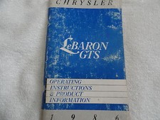 1986 Chrysler Le Baron GTS