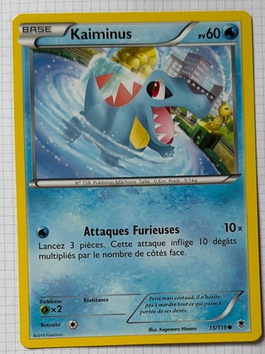 Pokemon karte 119 - karte, kaiminus