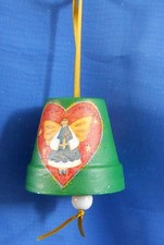 1 kleine Tontopf-Glocke "Engel