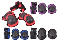 6 Teilig Protektoren Schutzausrüstung Kinder Knieschoner Schützer Inliner XS/S/M
