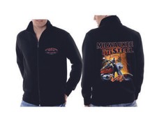Sweatshirtjacke schwarz  Biker