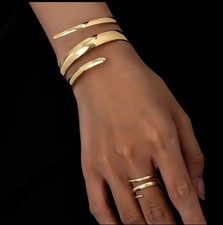 Armreif Und Ring Set Gold Bohemian