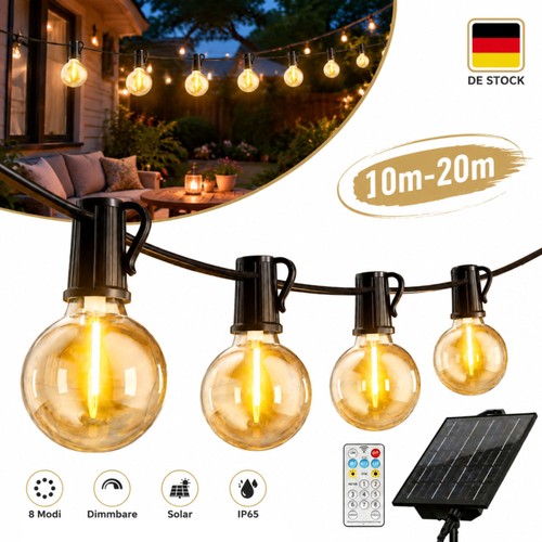 Led solar lichterkette 20m - led,