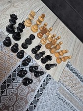  Schachfiguren Vintage Holz 85mm König