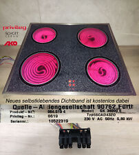 Privileg GK34000E Kochfeld mit Schott Ceran® Glaskeramik. AKO Sprint Heizungen