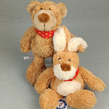 Sigikid Hase + Teddy Bär ❤️ Stofftier Kuscheltier Frottee  ca 22cm Schlenker SET