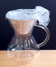 Kaffeetropfer aus glas mit - aus,