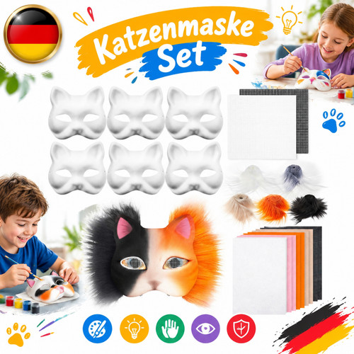 Papiermaske katzenmaske - papiermaske,