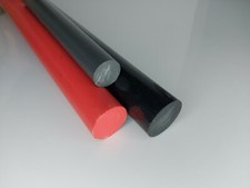 PVC Rundstab Ø 25 mm schwarz oder grau 250, 500, 1000 mm Länge (9,70€/m)